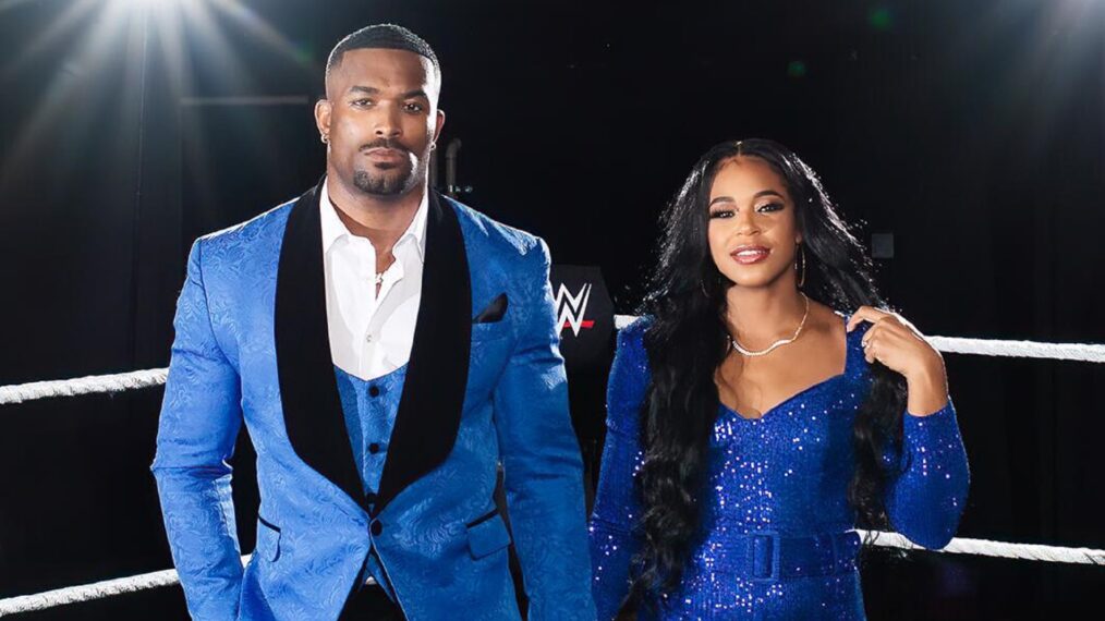 Montez Ford and Bianca Belair in 'Love & WWE'