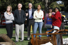 Cheryl Hines, Larry David, Ted Danson, Vivica A. Fox, Ellia English, Nick Nervies, Carla Jeffrey in Curb Your Enthusiasm - Season 6