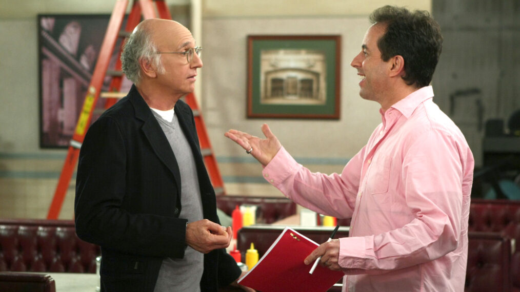 Larry David and Jerry Seinfeld in Curb Your Enthusiasm - Season 7