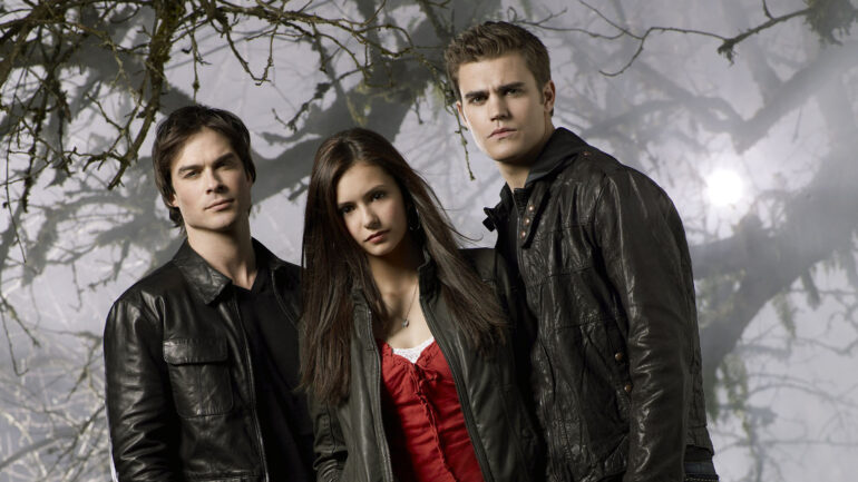 Ian Somerhalder, Nina Dobrev, and Paul Wesley in The Vampire Diaries