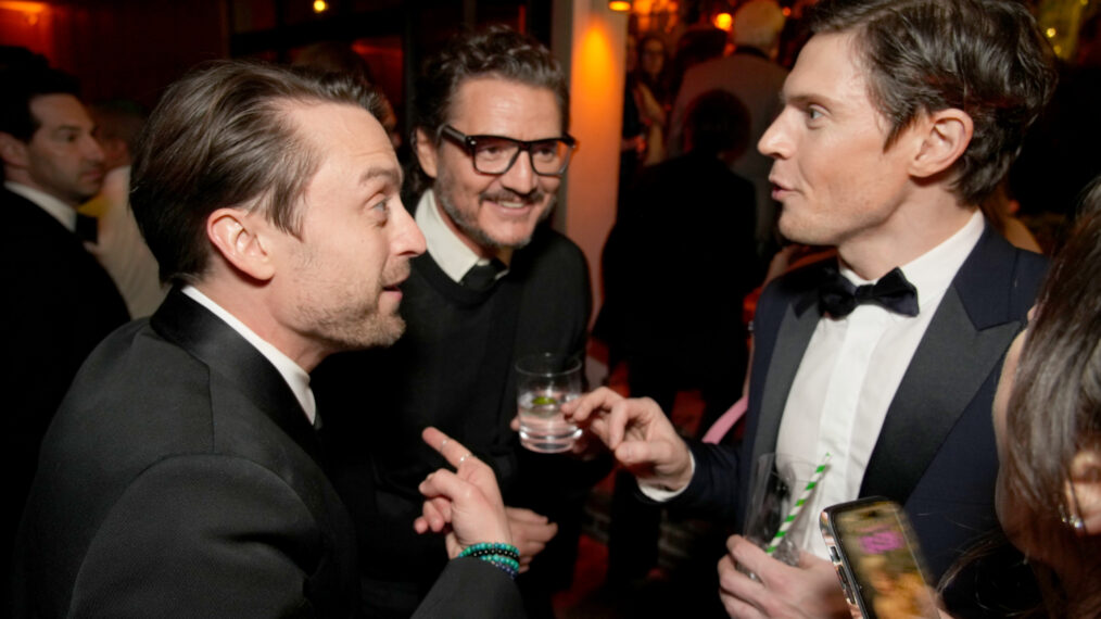 Kieran Culkin, Pedro Pascal, and Evan Peters attend the HBO & Max Post Emmys Reception