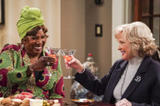 Saidah Arrika Ekulona as Ebunoluwa and Christine Ebersole as Dottie in Bob Hearts Abishola - 'Kill the Cat'