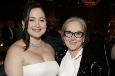 Lily Gladstone and Meryl Streep at the 81st Annual Golden Globe Awards