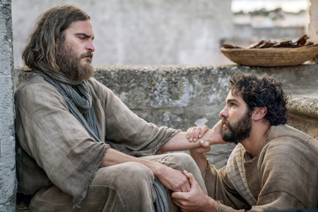 Joaquin Phoenix and Tahar Rahim in Mary Magdalene