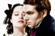 Merle Oberon and Laurence Olivier in Wuthering Heights
