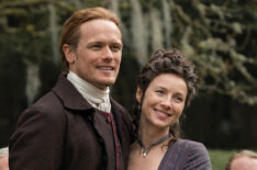 Sam Heughan and Caitriona Balfe in 'Outlander'