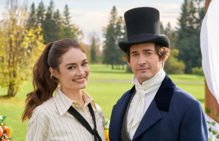 Mallory Jansen and Will Kemp in 'Paging Mr. Darcy'