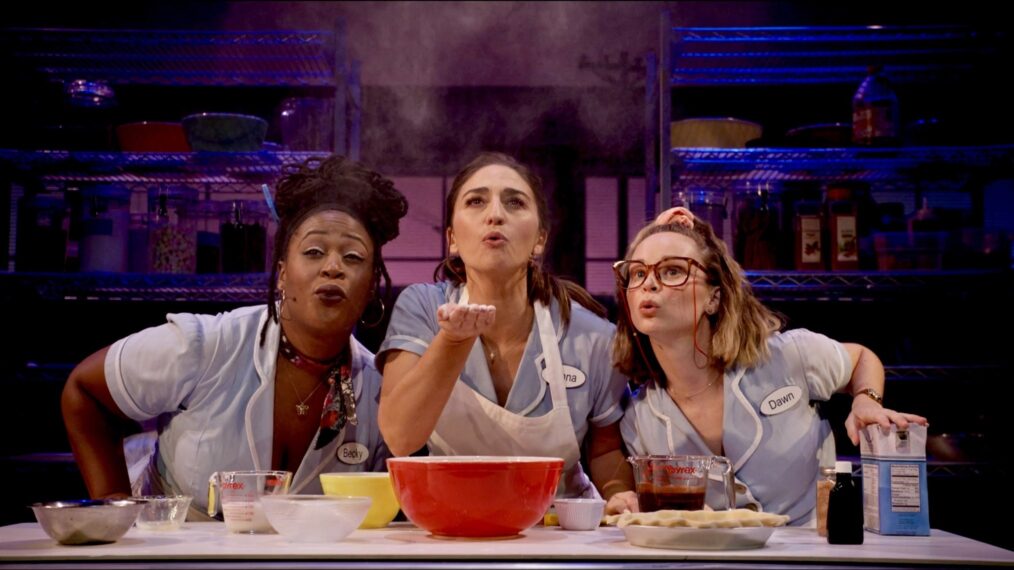 Charity Dawson, Sara Bareilles, and Caitlin Houlahan in 'Waitress: The Musical'