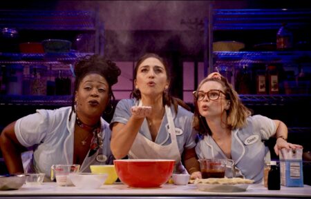 Charity Dawson, Sara Bareilles, and Caitlin Houlahan in 'Waitress: The Musical'