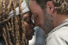 Andrew Lincoln and Danai Gurira in 'The Walking Dead'