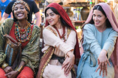 Amber Shana Williams, Yasmine Al-Bustami, and Elizabeth Tabish in 'The Chosen'