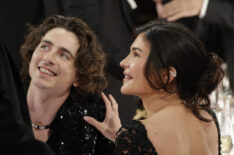 Timothee Chalamet and Kylie Jenner at the 81st Annual Golden Globe Awards