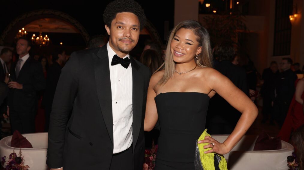 Trevor Noah and Storm Reid attend the 2024 Netflix Primetime Emmys after party on January 15, 2024