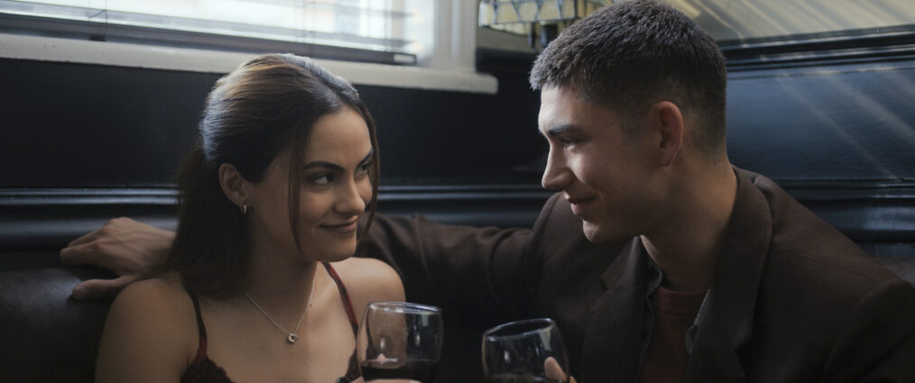 Ana (Camila Mendes) and William (Archie Renaux) in Prime Video's 'Upgraded'