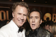 Will Ferrell and Nicolas Cage at the 81st Annual Golden Globe Awards