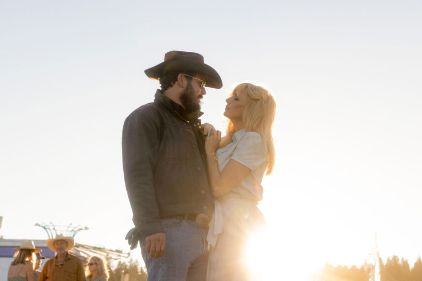 Cole Hauser and Kelly Reilly in 'Yellowstone'