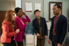 Lisa Ann Walter, Sheryl Lee Ralph, Chris Perfetti, and Tyler James Williams in 'Abbott Elementary' Season 3