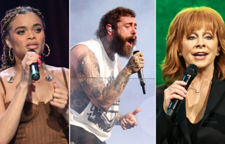 Andra Day, Post Malone, and Reba McEntire