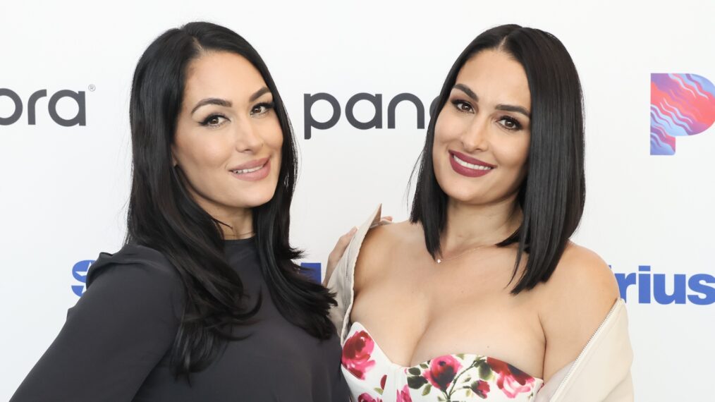 Brie and Nikki Garcia at Sirius XM