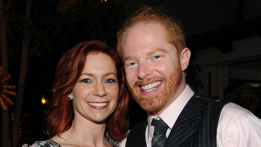 Carrie Preston and Jesse Tyler Ferguson attend the 2010 Entertainment Weekly and Women In Film Pre-Emmy Party