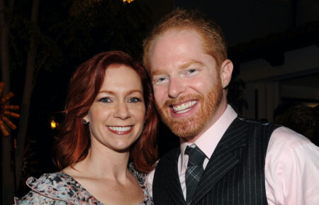 Carrie Preston and Jesse Tyler Ferguson attend the 2010 Entertainment Weekly and Women In Film Pre-Emmy Party