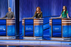 Mo Rocca, Lisa Ann Walter, and Katie Nolan in 'Celebrity Jeopardy' Season 2 finale