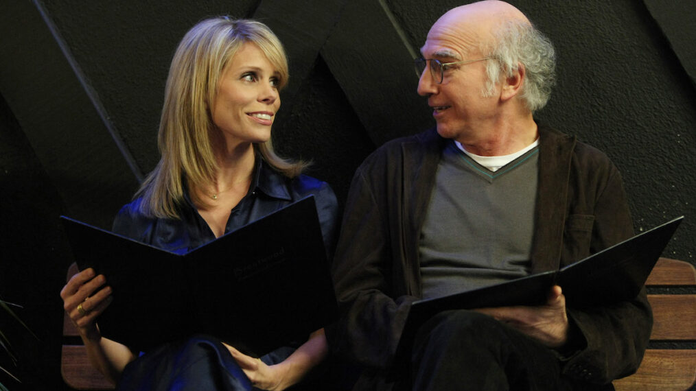 Cheryl Hines and Larry David on Curb Your Enthusiasm