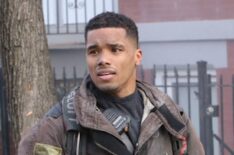Rome Flynn as Derrick Gibson and Christian Stolte as Randy McHolland in 'Chicago Fire' - Season 12, Episode 2