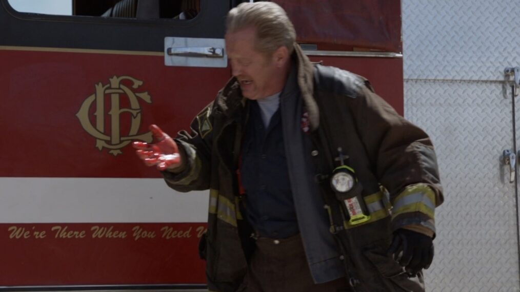Christian Stolte as Randy “Mouch” McHolland in the 'Chicago Fire' Season 11 Finale