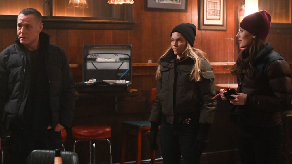 Jason Beghe as Hank Voight, Tracy Spiridakos as Hailey Upton, Marina Squerciati as Kim Burgess in 'Chicago P.D.' Season 11 Episode 2