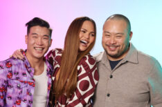 Joel Kim Booster, Chrissy Teigen and David Chang visit the IMDb Portrait Studio at Acura House of Energy on Location at Sundance 2024 on January 21, 2024 in Park City, Utah.