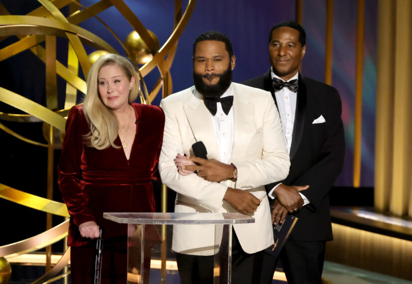 Christina Applegate and Anthony Anderson at Emmys 2024
