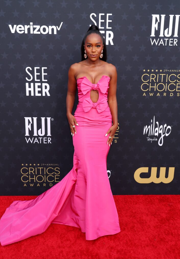 Aja Naomi King attends the 29th Annual Critics Choice Awards in January 2024