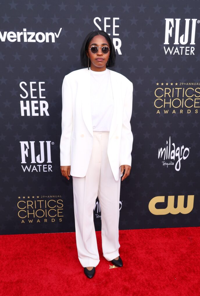 Ayo Edebiri attends the 29th Annual Critics Choice Awards in January 2024