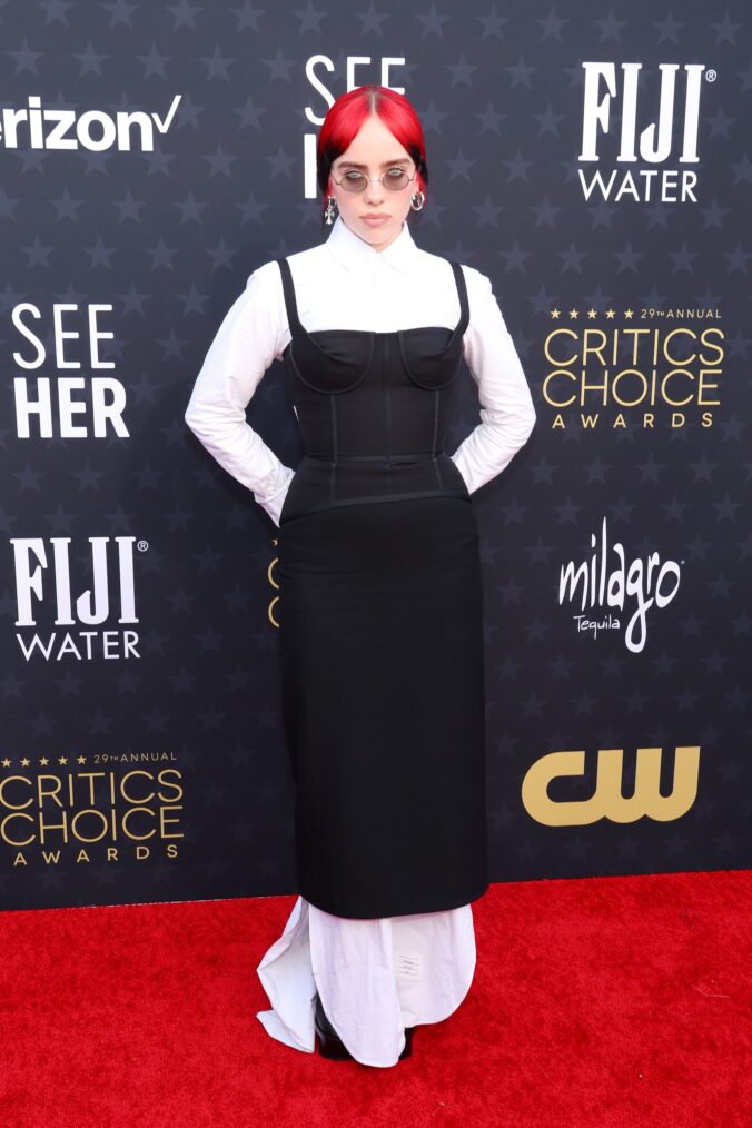 Billie Eilish attends the 29th Annual Critics Choice Awards in January 2024