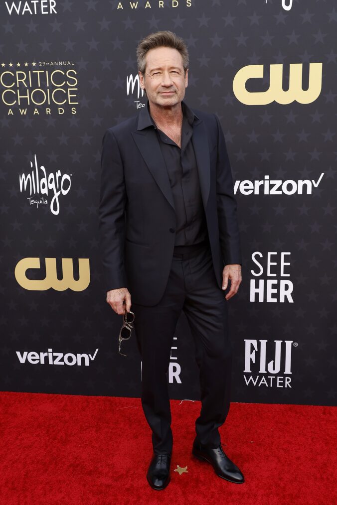 David Duchovny attends the 29th Annual Critics Choice Awards in January 2024