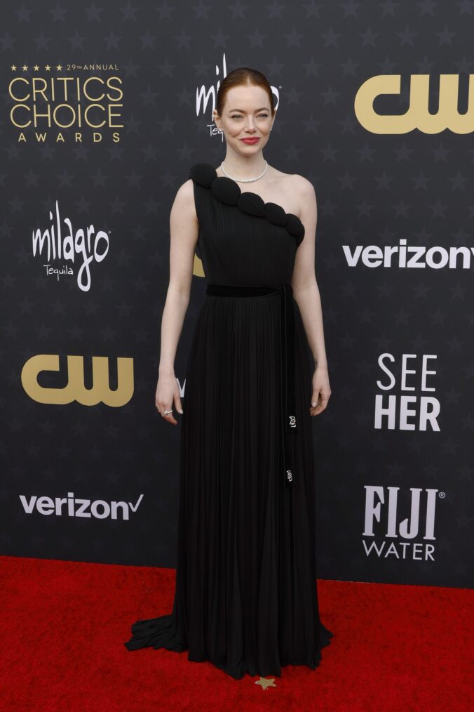 Emma Stone attends the 29th Annual Critics Choice Awards in January 2024