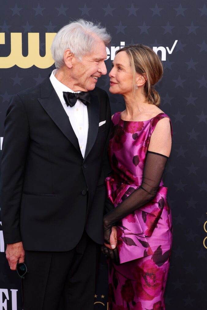 Harrison Ford and Calista Flockhart attends the 29th Annual Critics Choice Awards in January 2024