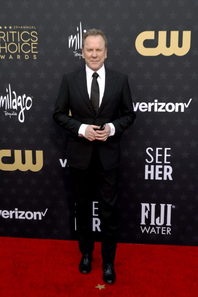 Kiefer Sutherland attends the 29th Annual Critics Choice Awards in January 2024