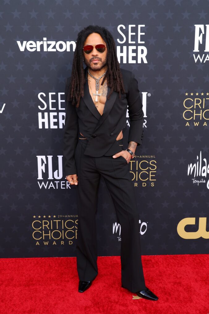 Lenny Kravitz attends the 29th Annual Critics Choice Awards in January 2024