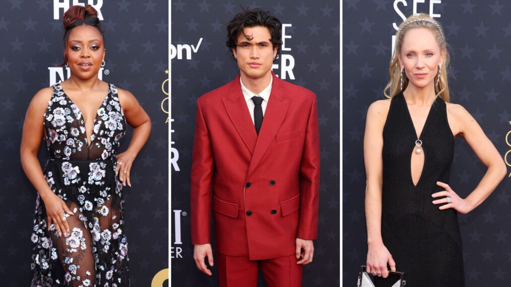 Quinta Brunson, Charles Melton, and Juno Temple at the Critics Choice Awards 2024