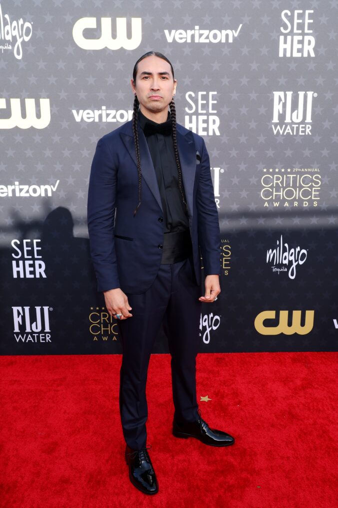 Tatanka Means attends the 29th Annual Critics Choice Awards in January 2024