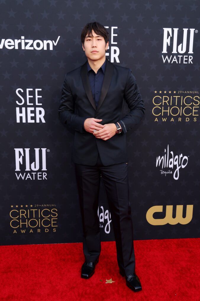 Young Mazino attends the 29th Annual Critics Choice Awards in January 2024