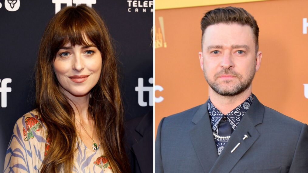 Dakota Johnson and Justin Timberlake for 'SNL'