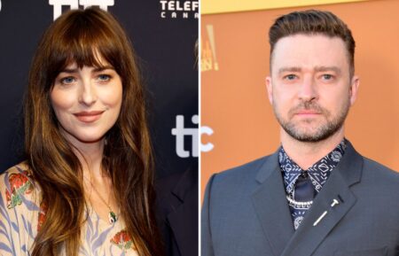 Dakota Johnson and Justin Timberlake for 'SNL'