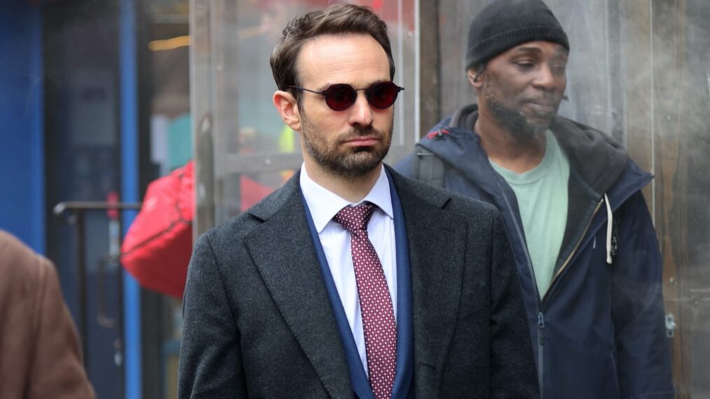 Charlie Cox on the set of 'Daredevil: Born Again'