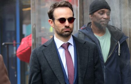 Charlie Cox on the set of 'Daredevil: Born Again'