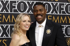 Kim Dickens and Colman Domingo attend the 75th Primetime Emmy Awards at Peacock Theater on January 15, 2024 in Los Angeles, California.