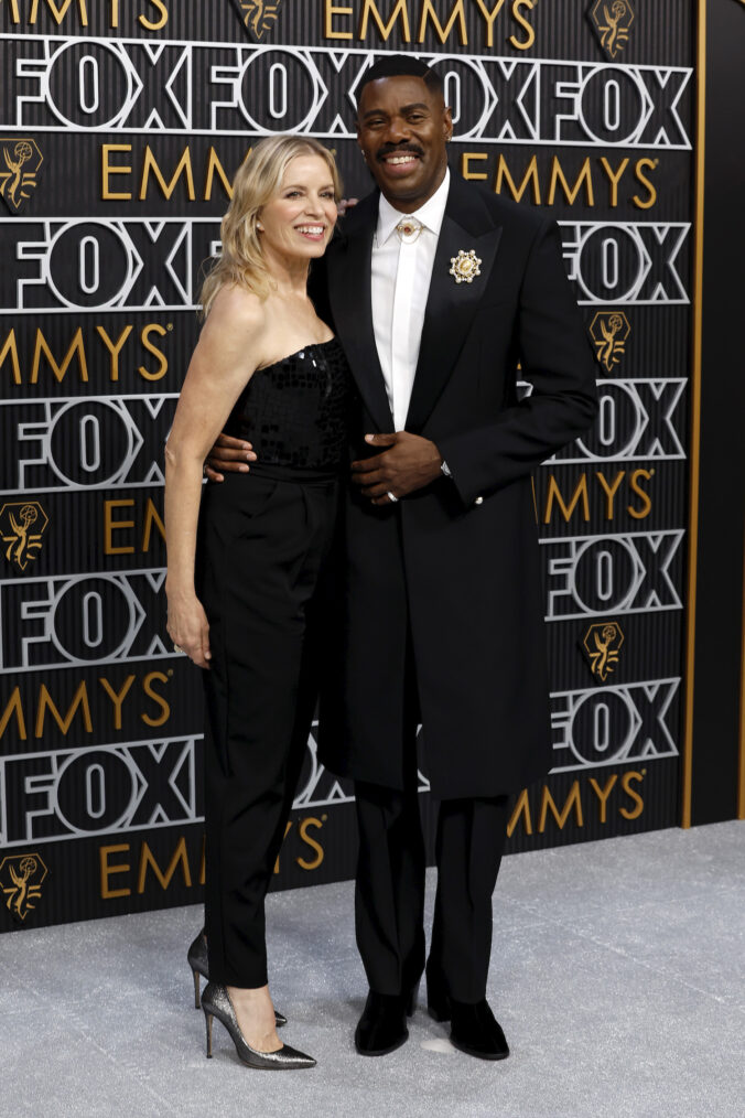 Kim Dickens and Colman Domingo attend the 75th Primetime Emmy Awards at Peacock Theater on January 15, 2024 in Los Angeles, California.