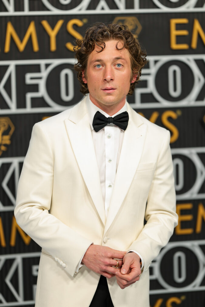 Jeremy Allen White attends the 75th Primetime Emmy Awards at Peacock Theater on January 15, 2024 in Los Angeles, California.